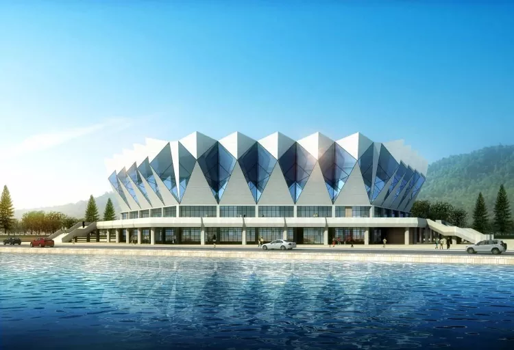 Stadiumi i projektuar për ndërtim çeliku