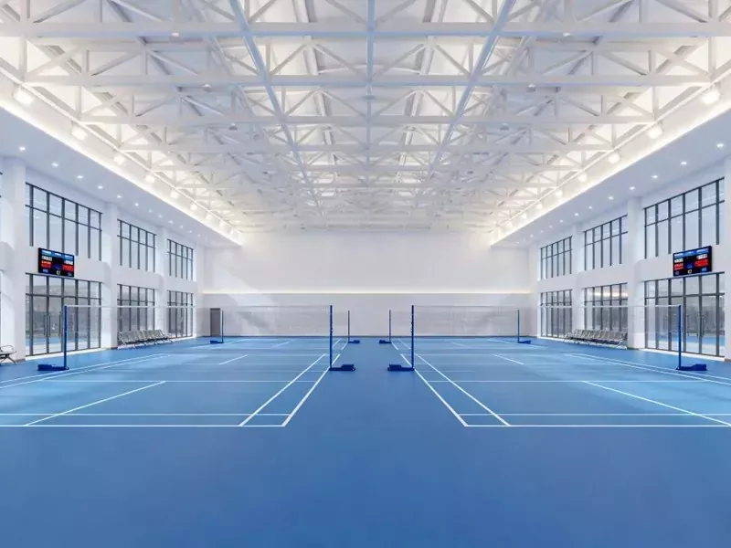 Konstruksion çeliku i Sallës së Brendshme të Badmintonit