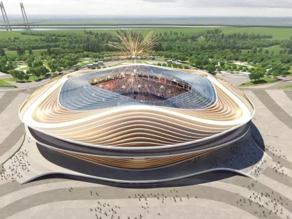 Struktura çeliku me hapje të madhe për stadium Struktura çeliku me hapje të madhe për stadium