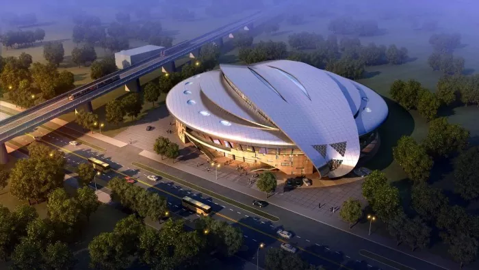 Stadiumi i lehtë i çelikut në formë speciale