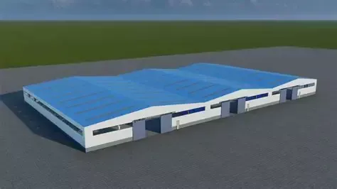 Magazina e montuar me strukturë çeliku të lehtë