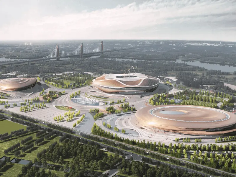 Stadiumi shumëfunksional me strukturë çeliku Stadiumi shumëfunksional me strukturë çeliku