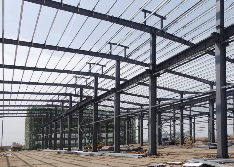 Prefab Modular Steel Frame Logistics Magazine Construction