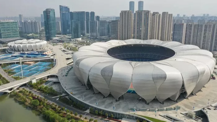 Stadium sportiv i parafabrikuar në formë speciale