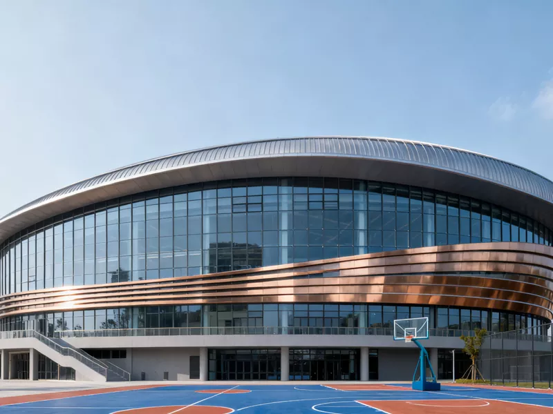 Fushë basketbolli me strukturë parafabrikate çeliku Fushë basketbolli me strukturë parafabrikate çeliku