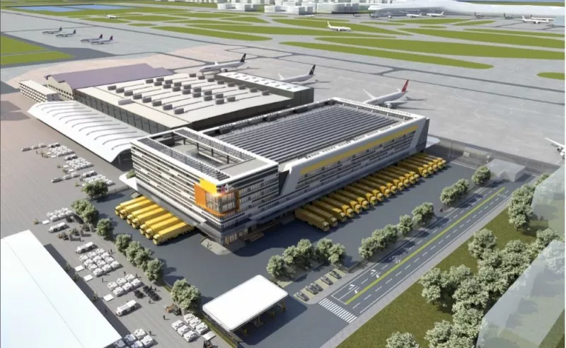 Terminali i ngarkesave të aeroportit me strukturë çeliku Terminali i ngarkesave të aeroportit me strukturë çeliku