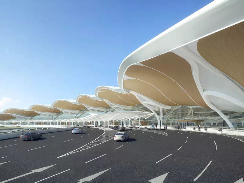 Terminali i Aeroportit të Ndërtesës së Strukturës së Çelikut Terminali i Aeroportit të Ndërtesës së Strukturës së Çelikut