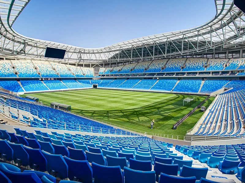 Stadiumi i futbollit me strukturë çeliku Stadiumi i futbollit me strukturë çeliku