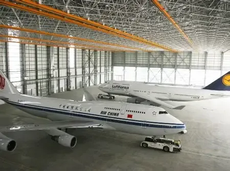 Hangar i mirëmbajtjes së strukturave të çelikut Hangar i mirëmbajtjes së strukturave të çelikut